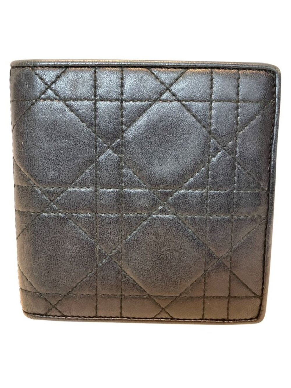 Dior Cannage Bifold Wallet Leather